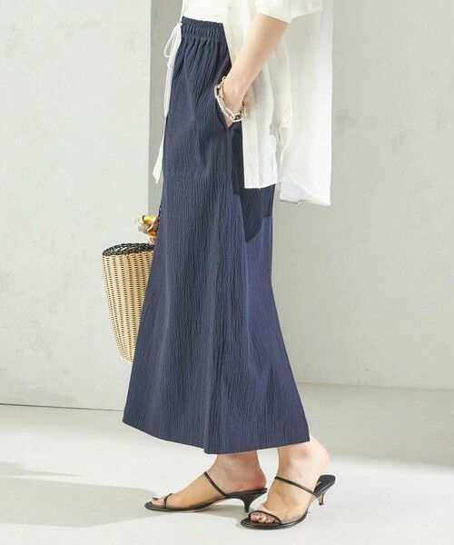 SHIPS / シップス ロング・マキシ丈スカート | 〈手洗い可能〉ACAR リップル ポケット スカート | 詳細23