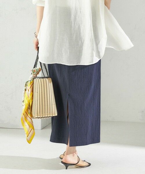 SHIPS / シップス ロング・マキシ丈スカート | 〈手洗い可能〉ACAR リップル ポケット スカート | 詳細24