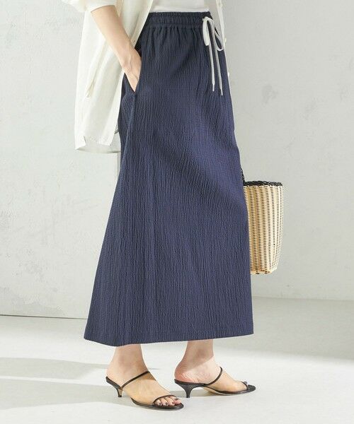 SHIPS / シップス ロング・マキシ丈スカート | 〈手洗い可能〉ACAR リップル ポケット スカート | 詳細25
