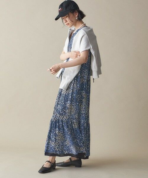 SHIPS / シップス ロング・マキシ丈ワンピース | SHIPS NINE CASE:プリント ワンピース | 詳細10