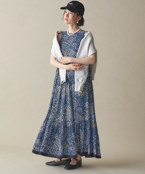 SHIPS / シップス ロング・マキシ丈ワンピース | SHIPS NINE CASE:プリント ワンピース | 詳細9