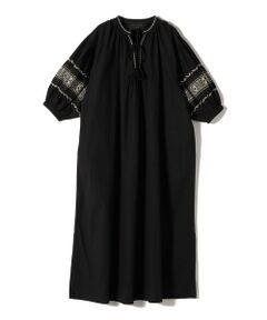 SHIPS / シップス ロング・マキシ丈ワンピース | 【SHIPS別注】Soi-e:〈手洗い可能〉刺繍 デザイン ワンピース