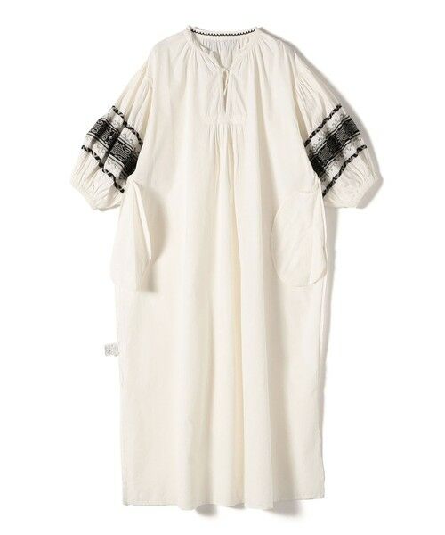 SHIPS / シップス ロング・マキシ丈ワンピース | 【SHIPS別注】Soi-e:〈手洗い可能〉刺繍 デザイン ワンピース | 詳細2