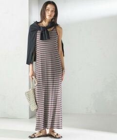 SHIPS / シップス ロング・マキシ丈ワンピース | 【SHIPS別注】miller:〈洗濯機可能〉ボーダー タンクトップ ワンピース