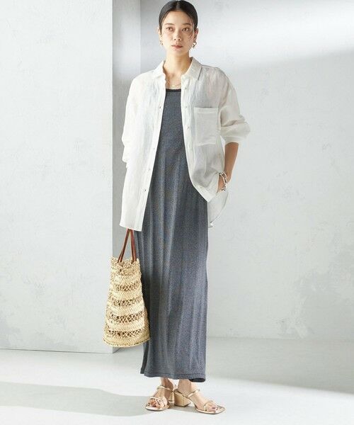 SHIPS / シップス ロング・マキシ丈ワンピース | 【SHIPS別注】miller:〈洗濯機可能〉ボーダー タンクトップ ワンピース | 詳細2