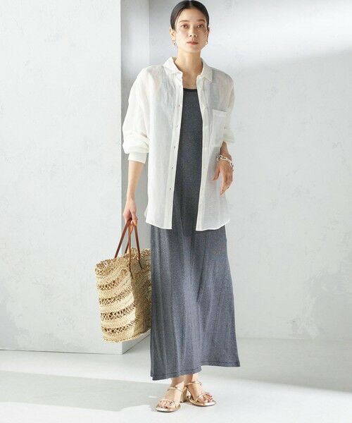 SHIPS / シップス ロング・マキシ丈ワンピース | 【SHIPS別注】miller:〈洗濯機可能〉ボーダー タンクトップ ワンピース | 詳細3