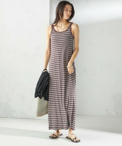 SHIPS / シップス ロング・マキシ丈ワンピース | 【SHIPS別注】miller:〈洗濯機可能〉ボーダー タンクトップ ワンピース | 詳細20