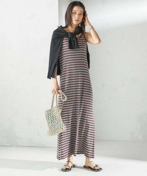 SHIPS / シップス ロング・マキシ丈ワンピース | 【SHIPS別注】miller:〈洗濯機可能〉ボーダー タンクトップ ワンピース | 詳細30