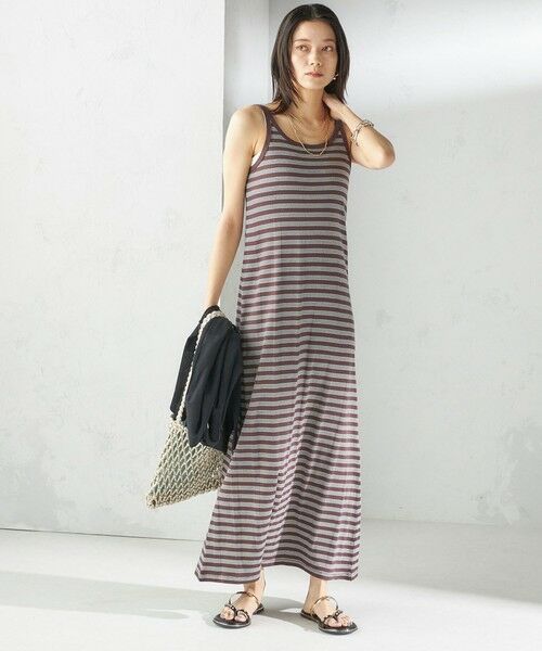 SHIPS / シップス ロング・マキシ丈ワンピース | 【SHIPS別注】miller:〈洗濯機可能〉ボーダー タンクトップ ワンピース | 詳細21