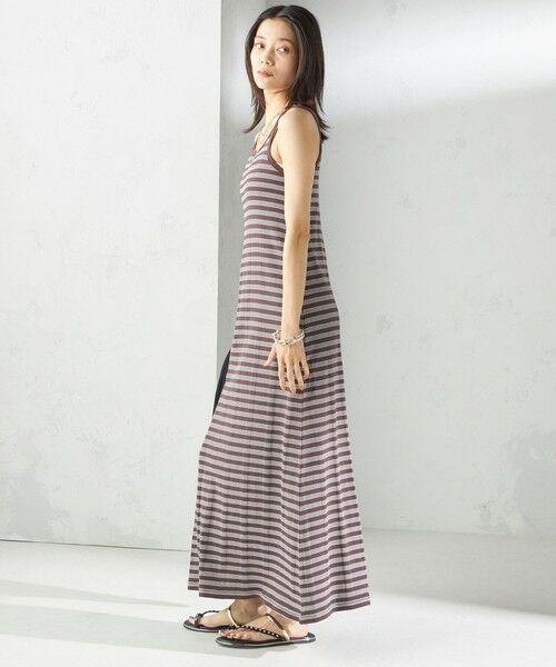 SHIPS / シップス ロング・マキシ丈ワンピース | 【SHIPS別注】miller:〈洗濯機可能〉ボーダー タンクトップ ワンピース | 詳細22