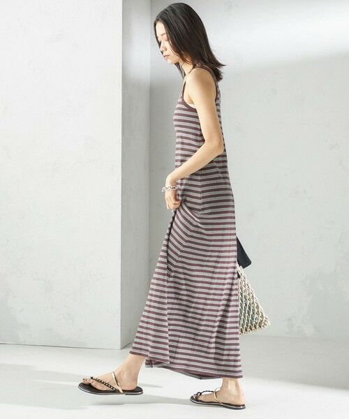 SHIPS / シップス ロング・マキシ丈ワンピース | 【SHIPS別注】miller:〈洗濯機可能〉ボーダー タンクトップ ワンピース | 詳細23