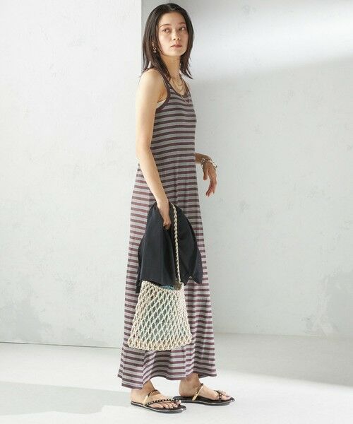 SHIPS / シップス ロング・マキシ丈ワンピース | 【SHIPS別注】miller:〈洗濯機可能〉ボーダー タンクトップ ワンピース | 詳細25