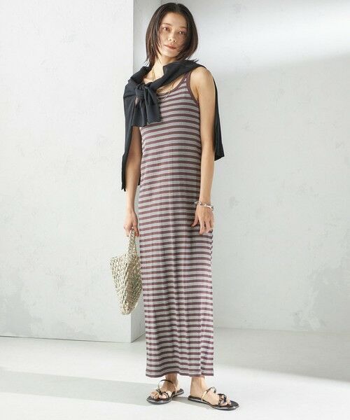 SHIPS / シップス ロング・マキシ丈ワンピース | 【SHIPS別注】miller:〈洗濯機可能〉ボーダー タンクトップ ワンピース | 詳細27
