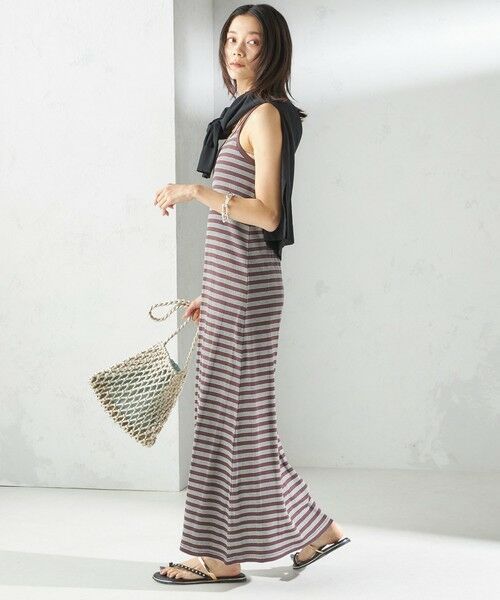SHIPS / シップス ロング・マキシ丈ワンピース | 【SHIPS別注】miller:〈洗濯機可能〉ボーダー タンクトップ ワンピース | 詳細28