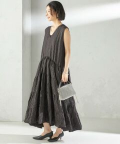 SHIPS / シップス ロング・マキシ丈ワンピース | TORRAZZO DONNA:〈手洗い可能〉ティアード ノースリーブ ワンピース