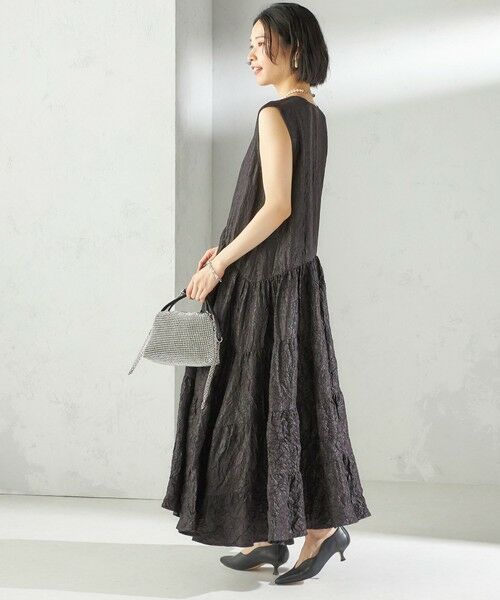 SHIPS / シップス ロング・マキシ丈ワンピース | TORRAZZO DONNA:〈手洗い可能〉ティアード ノースリーブ ワンピース | 詳細4