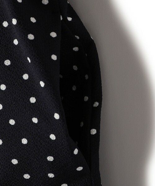 SHIPS / シップス ロング・マキシ丈ワンピース | 〈手洗い可能〉サッカー ストレッチ ドット 無地 フレンチ スリーブ ワンピース | 詳細27
