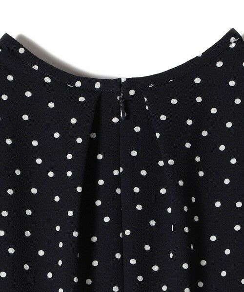 SHIPS / シップス ロング・マキシ丈ワンピース | 〈手洗い可能〉サッカー ストレッチ ドット 無地 フレンチ スリーブ ワンピース | 詳細29