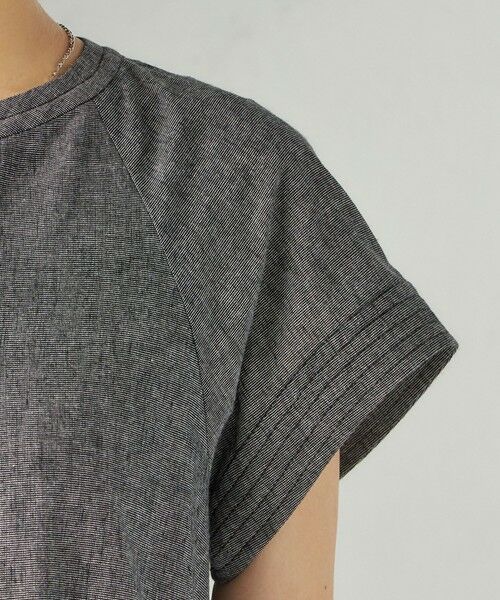 SHIPS / シップス ロング・マキシ丈ワンピース | 〈接触冷感・手洗い可能〉麻混 シャンブレー フレア ワンピース | 詳細7