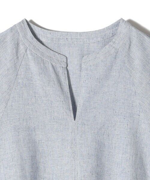 SHIPS / シップス ロング・マキシ丈ワンピース | 〈接触冷感・手洗い可能〉麻混 シャンブレー フレア ワンピース | 詳細19