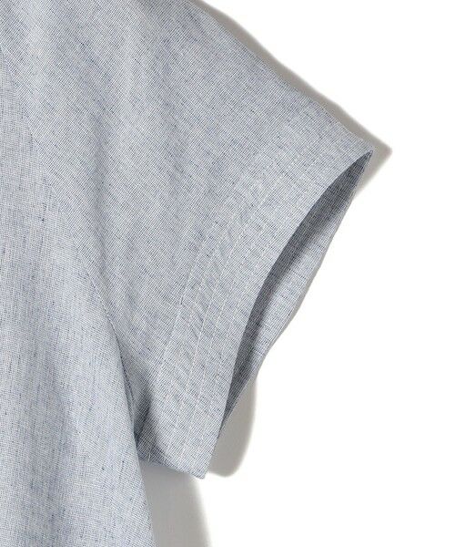 SHIPS / シップス ロング・マキシ丈ワンピース | 〈接触冷感・手洗い可能〉麻混 シャンブレー フレア ワンピース | 詳細20