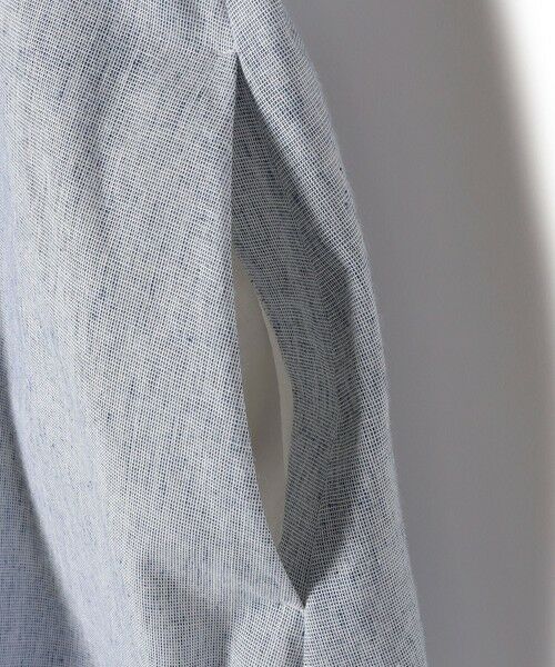 SHIPS / シップス ロング・マキシ丈ワンピース | 〈接触冷感・手洗い可能〉麻混 シャンブレー フレア ワンピース | 詳細21