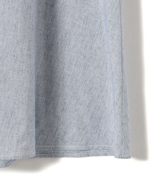 SHIPS / シップス ロング・マキシ丈ワンピース | 〈接触冷感・手洗い可能〉麻混 シャンブレー フレア ワンピース | 詳細22