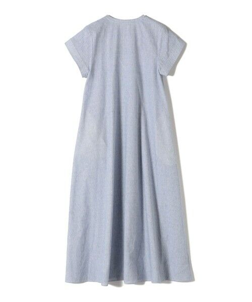 SHIPS / シップス ロング・マキシ丈ワンピース | 〈接触冷感・手洗い可能〉麻混 シャンブレー フレア ワンピース | 詳細23