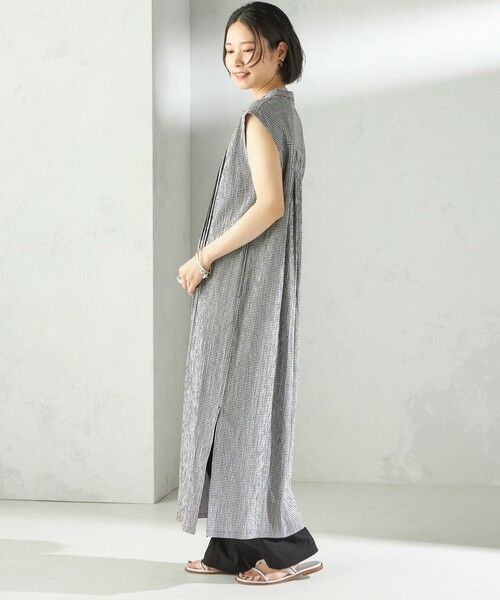 SHIPS / シップス ロング・マキシ丈ワンピース | 〈手洗い可能〉ACAR リップル タック ワンピース | 詳細2