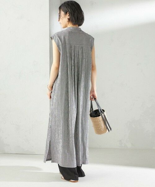 SHIPS / シップス ロング・マキシ丈ワンピース | 〈手洗い可能〉ACAR リップル タック ワンピース | 詳細3