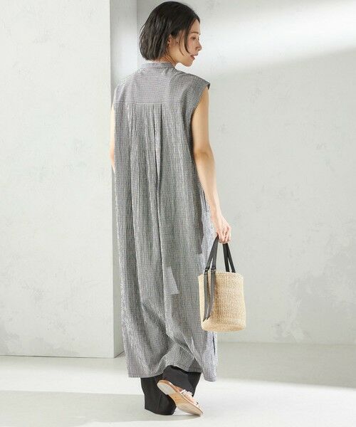 SHIPS / シップス ロング・マキシ丈ワンピース | 〈手洗い可能〉ACAR リップル タック ワンピース | 詳細4