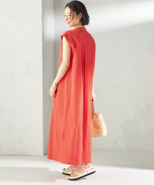 SHIPS / シップス ロング・マキシ丈ワンピース | 〈手洗い可能〉ACAR リップル タック ワンピース | 詳細13