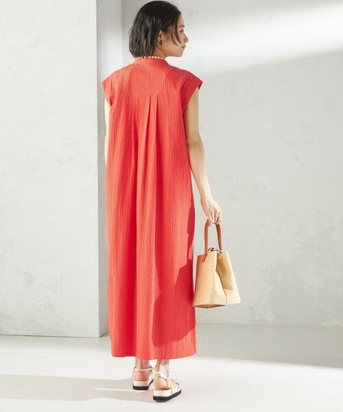 SHIPS / シップス ロング・マキシ丈ワンピース | 〈手洗い可能〉ACAR リップル タック ワンピース | 詳細14