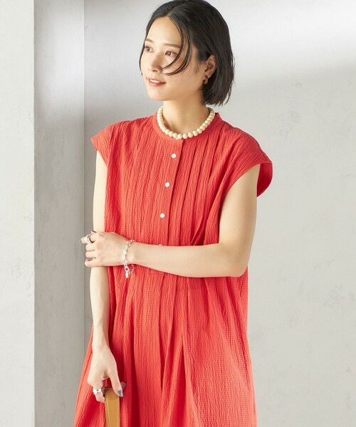 SHIPS / シップス ロング・マキシ丈ワンピース | 〈手洗い可能〉ACAR リップル タック ワンピース | 詳細17