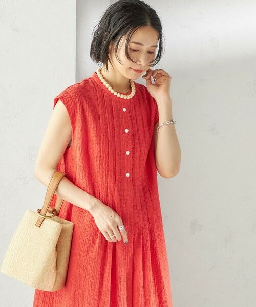 SHIPS / シップス ロング・マキシ丈ワンピース | 〈手洗い可能〉ACAR リップル タック ワンピース | 詳細19