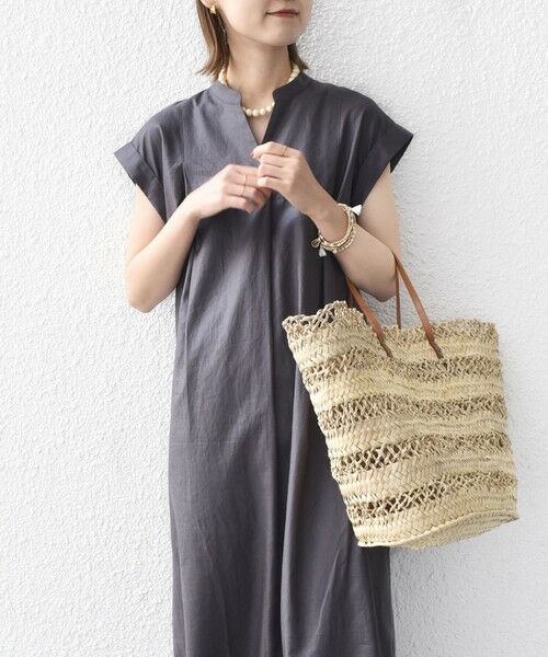 SHIPS for women / シップスウィメン ロング・マキシ丈ワンピース | 【WEB限定】〈手洗い可能〉リネン レーヨン コーティング ワンピース | 詳細6