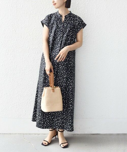 SHIPS for women / シップスウィメン ロング・マキシ丈ワンピース | 【WEB限定】〈手洗い可能〉リネン レーヨン コーティング ワンピース | 詳細12