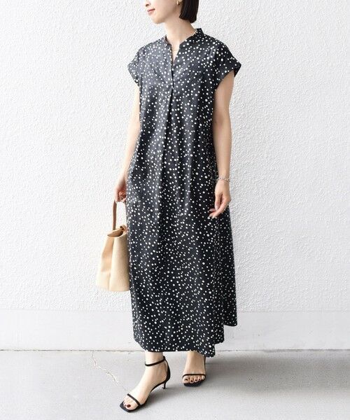 SHIPS for women / シップスウィメン ロング・マキシ丈ワンピース | 【WEB限定】〈手洗い可能〉リネン レーヨン コーティング ワンピース | 詳細13