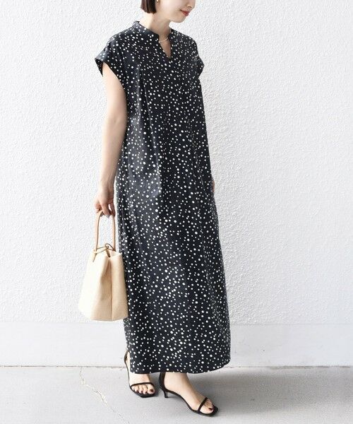 SHIPS for women / シップスウィメン ロング・マキシ丈ワンピース | 【WEB限定】〈手洗い可能〉リネン レーヨン コーティング ワンピース | 詳細15