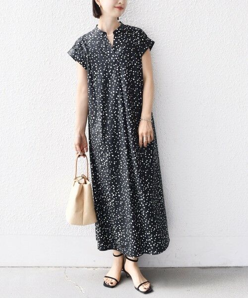 SHIPS for women / シップスウィメン ロング・マキシ丈ワンピース | 【WEB限定】〈手洗い可能〉リネン レーヨン コーティング ワンピース | 詳細16