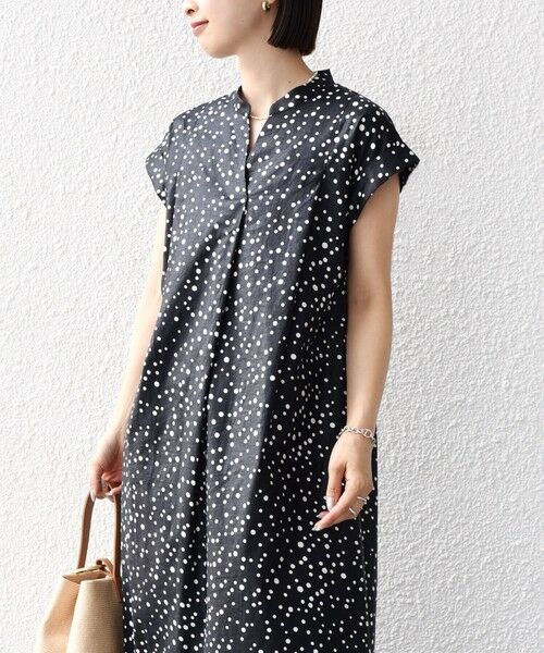 SHIPS for women / シップスウィメン ロング・マキシ丈ワンピース | 【WEB限定】〈手洗い可能〉リネン レーヨン コーティング ワンピース | 詳細17