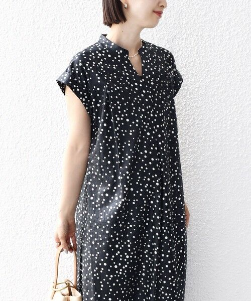 SHIPS for women / シップスウィメン ロング・マキシ丈ワンピース | 【WEB限定】〈手洗い可能〉リネン レーヨン コーティング ワンピース | 詳細18