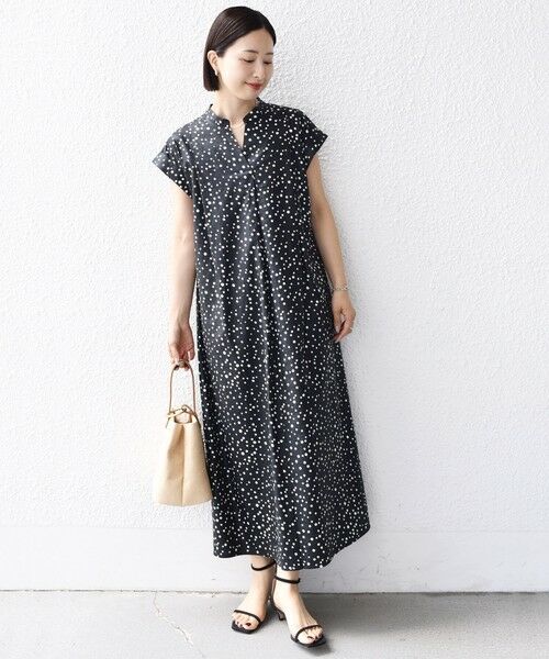SHIPS for women / シップスウィメン ロング・マキシ丈ワンピース | 【WEB限定】〈手洗い可能〉リネン レーヨン コーティング ワンピース | 詳細11