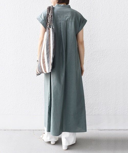 SHIPS for women / シップスウィメン ロング・マキシ丈ワンピース | 【WEB限定】〈手洗い可能〉リネン レーヨン コーティング ワンピース | 詳細23