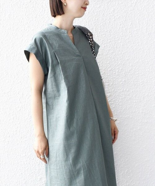 SHIPS for women / シップスウィメン ロング・マキシ丈ワンピース | 【WEB限定】〈手洗い可能〉リネン レーヨン コーティング ワンピース | 詳細27