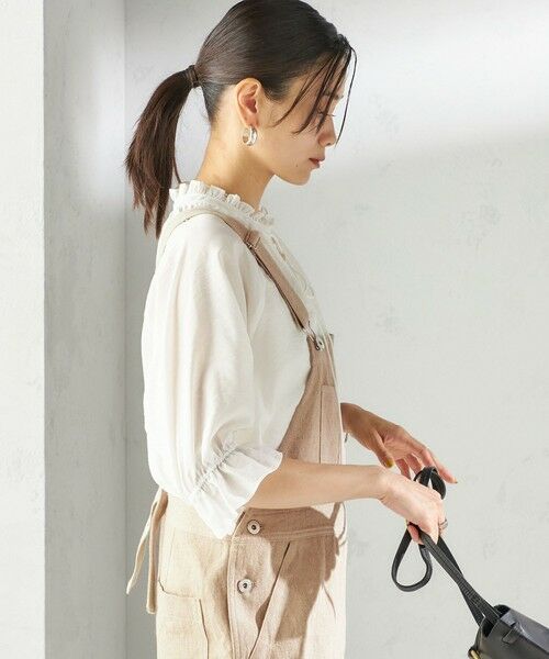 SHIPS / シップス サロペット・オールインワン | 〈手洗い可能〉麻 コットン オールインワン | 詳細11