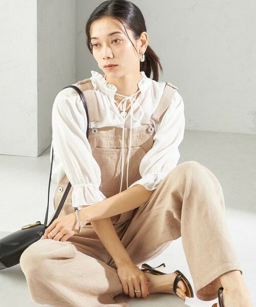 SHIPS / シップス サロペット・オールインワン | 〈手洗い可能〉麻 コットン オールインワン | 詳細16