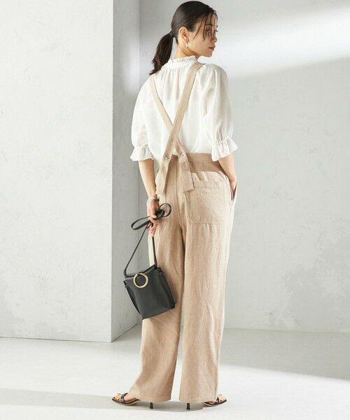 SHIPS / シップス サロペット・オールインワン | 〈手洗い可能〉麻 コットン オールインワン | 詳細5