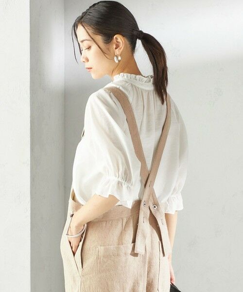 SHIPS / シップス サロペット・オールインワン | 〈手洗い可能〉麻 コットン オールインワン | 詳細9