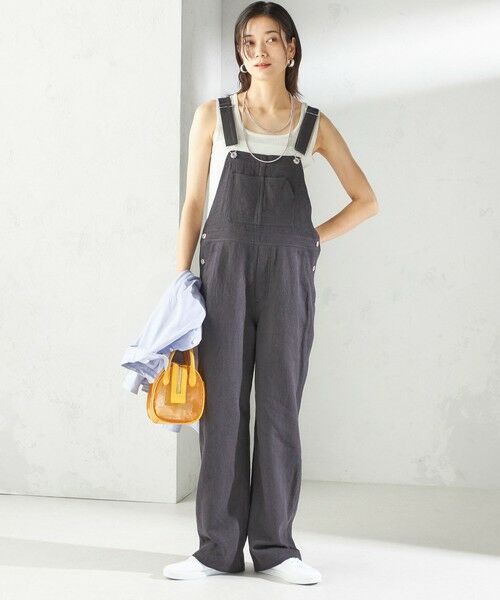 SHIPS / シップス サロペット・オールインワン | 〈手洗い可能〉麻 コットン オールインワン | 詳細29